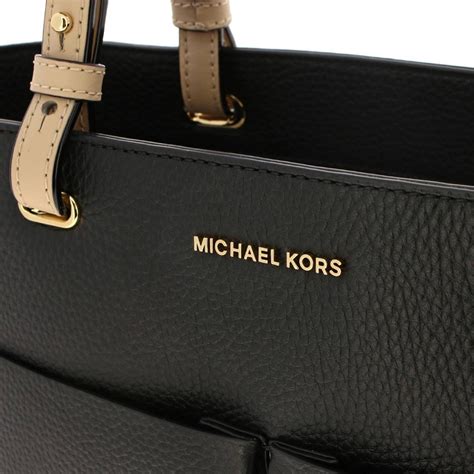 michael kors black and white logo|Michael Kors handbags small black.